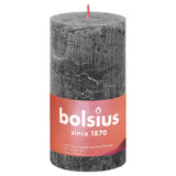 Bolsius Bolsius Stollen SHINE 4 ST Rustic 130x68 mm storm gray