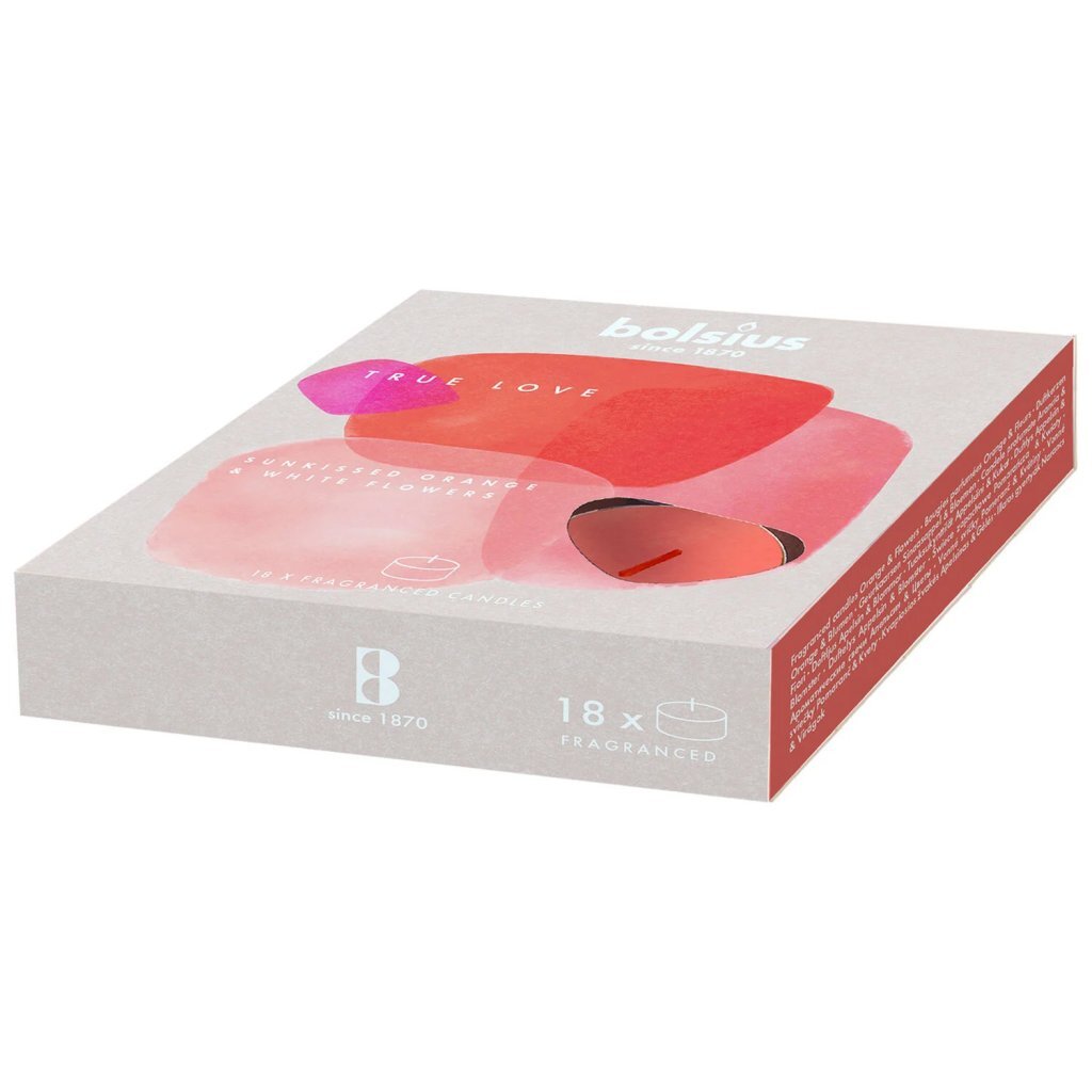 Bolsius True Love Odor Waxin Lights 18 pièces