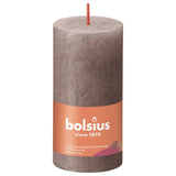 Bolsius Bolsius Stollen Shine 8 St Rustic 100x50 mm rustique taupe