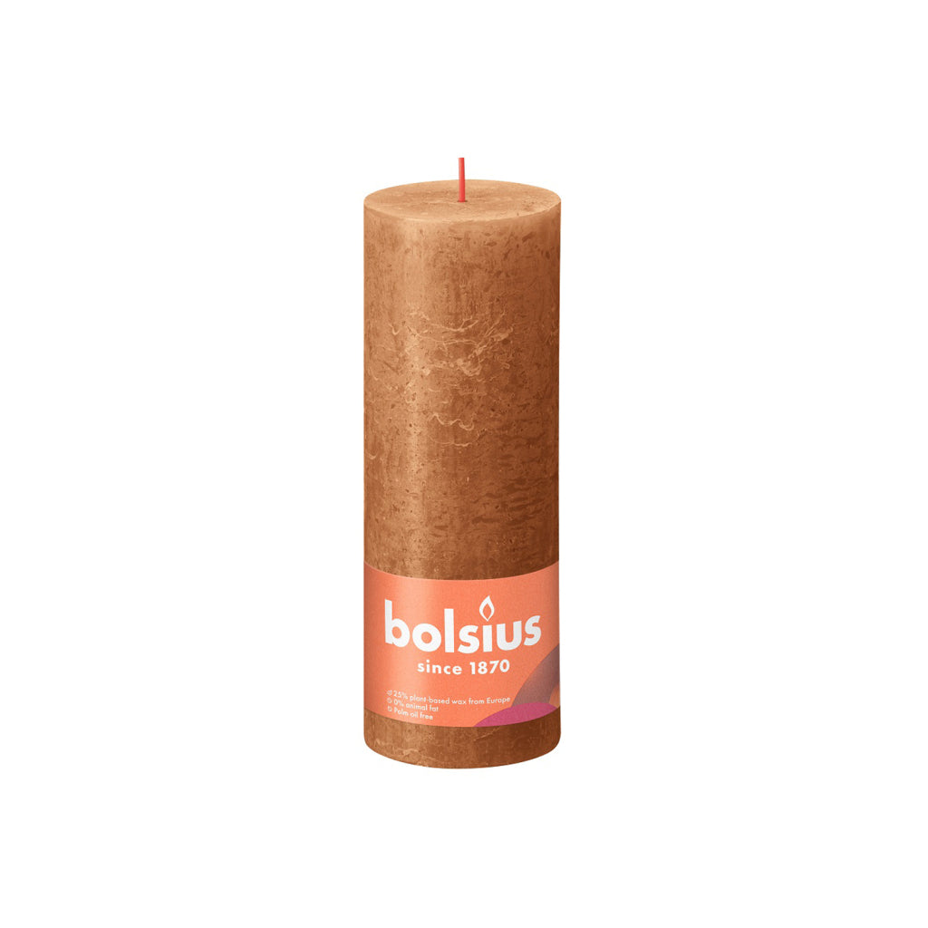 Bolsius Candle 19x6,8 cm pikantny brąz