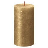 Bolsius Bolsius Stollen Shimmer 4 St Rustic 130x68 mm di colore oro