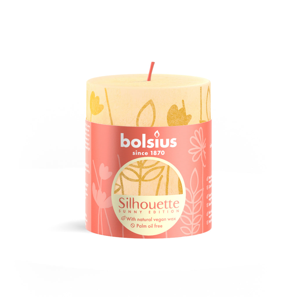 Bolsius Silhouette Stamp Candle Butter Gauge avec imprimé 8x6,8 cm