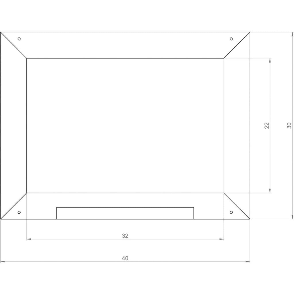 Axi Axi Chalkboard grå svart 41 cm