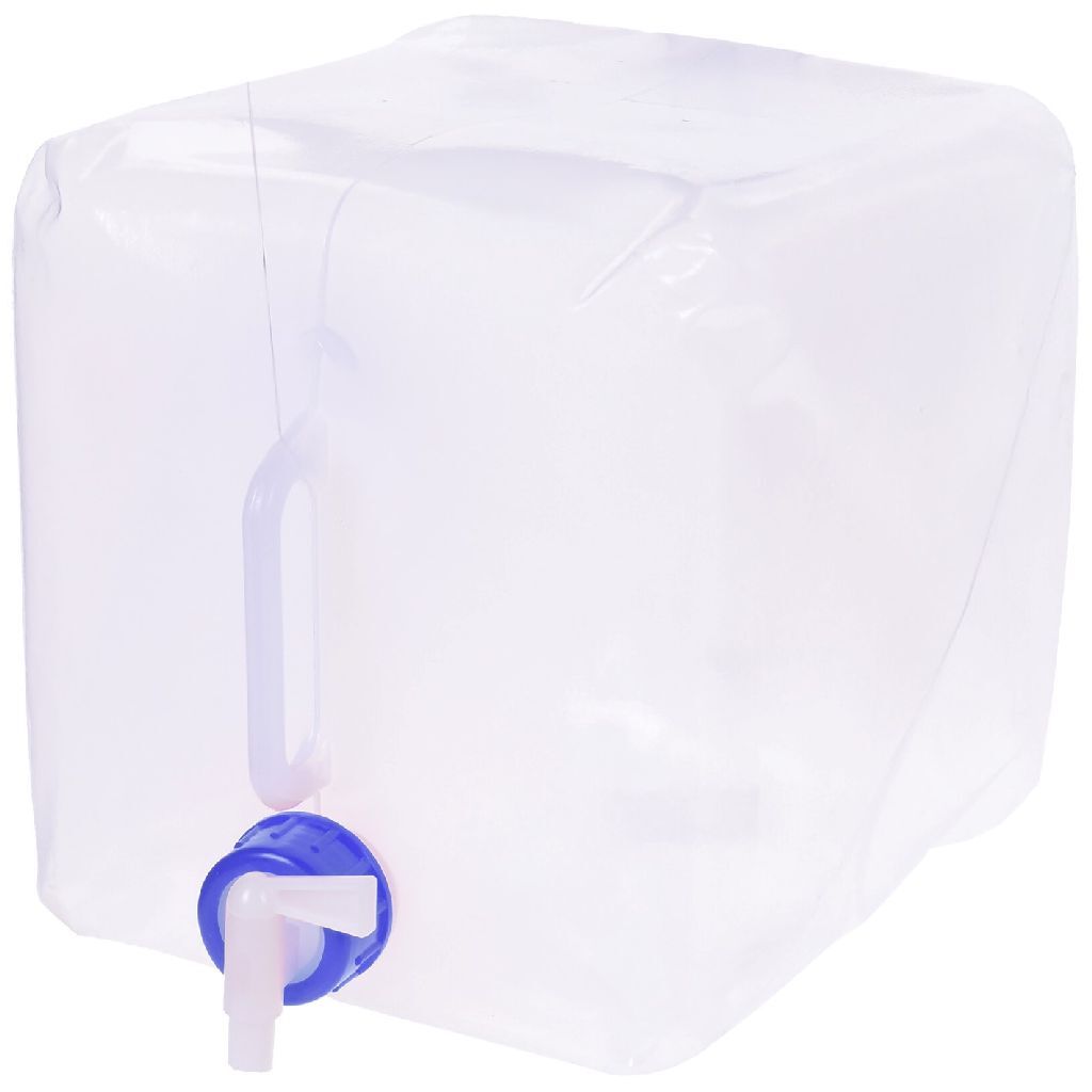 Serbatoio d'acqua pieghevole di base 10l blu bianco