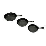 Vidaxl Goss Eisen Briting Pans Set 3-DLG