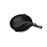 Vidaxl Goss Eisen Briting Pans Set 3-DLG