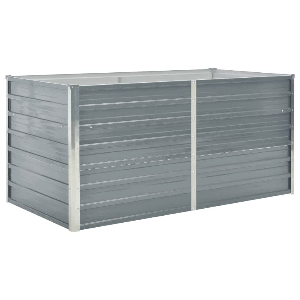 Vidaxl Planter raised 160x80x77 cm galvanized steel gray