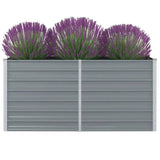 Vidaxl Planter raised 160x80x77 cm galvanized steel gray