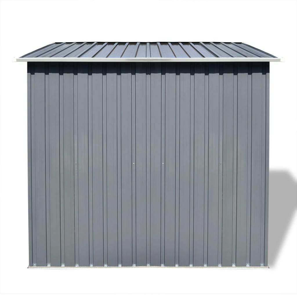 Vidaxl Garden Shed Metal Grey