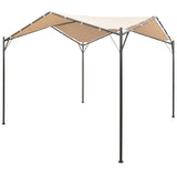 Vidaxl arbor 3x3 m steel beige