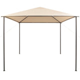 Vidaxl arbor 3x3 m steel beige