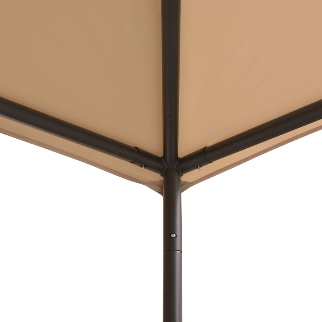 Vidaxl arbor 3x3 m steel beige