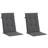 Vidaxl Garden chair cushions Backrest 2 pcs 120x50x3 cm Fabric Anthracite