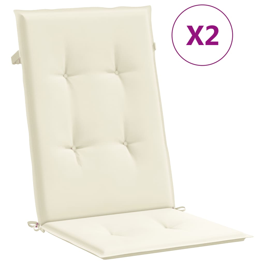 Vidaxl Gaart CHAIR KUSHNIOUNEN 6 ST HOLD HAND HËLLEF 120X50X3 CM FABRE COMPOLORED