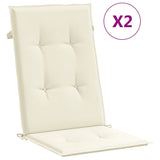 Vidaxl Gaart CHAIR KUSHNIOUNEN 6 ST HOLD HAND HËLLEF 120X50X3 CM FABRE COMPOLORED