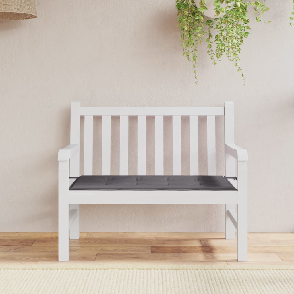 VIDAXL Garden Bench Blaža 120x50x3 cm Oxford tkanina antracit -barva