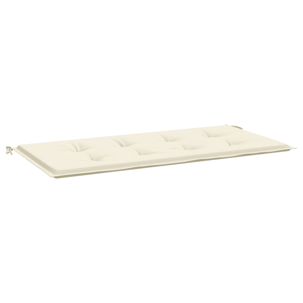 VIDAXL Garden Bench blazina 100x50x3 cm Oxford tkanina crème -barva