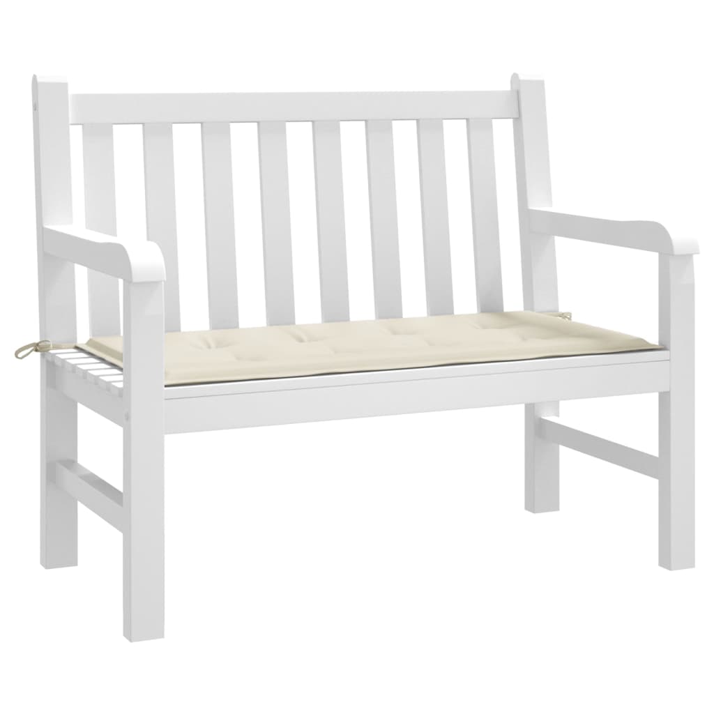 VIDAXL Garden Bench blazina 100x50x3 cm Oxford tkanina crème -barva