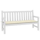 Vidaxl Garden Bench Kissen 150x50x3 cm Oxford Stoffcreme -gelöscht