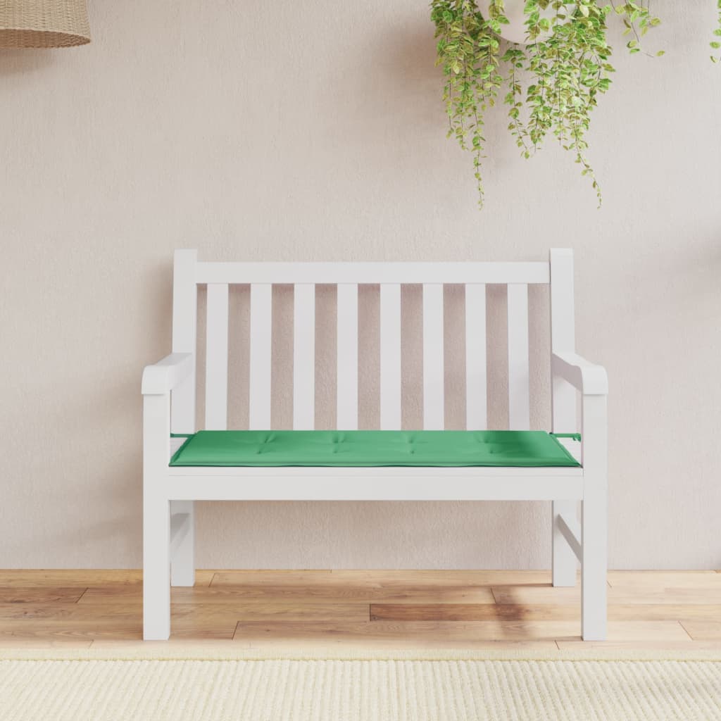 Vidaxl Garden Bench Cushion 100x50x3 cm Oxford Fabric Green