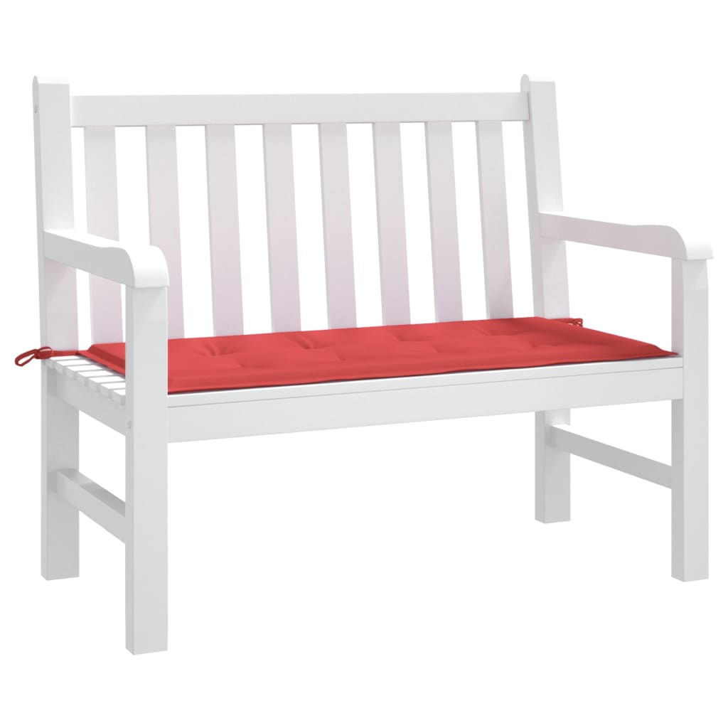 Vidaxl Garden Bench Poduszka 100x50x3 Cm Oxford Tkanina czerwona