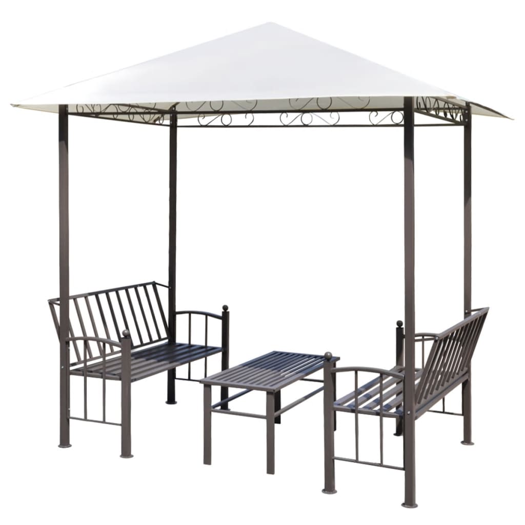 Vidaxl Garden Pavilion mit Tisch und Bänken 2.5x1.5x2,4 m