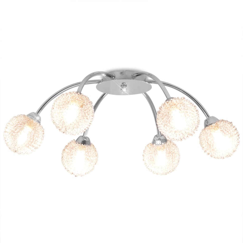 Vidaxl loftlampe med 6 LED -lamper G9 240 W