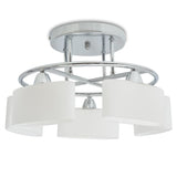 Vidaxl Plafond Lampe avec des hottes en verre en forme d'Ellips 5XE14 200W