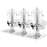 VidaXL three -stern juice dispenser stainless steel 3x8 l