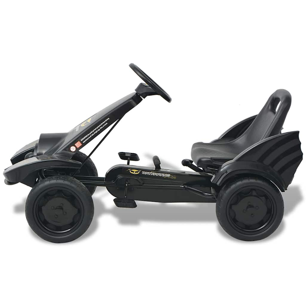 Vidaxl Skelter with pedals and adjustable seat black