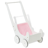 VidaXL Poppenwagen White 53x25.7x50 cm wood