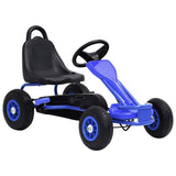 Vidaxl Skelter with pedals and pneumatic tires blue