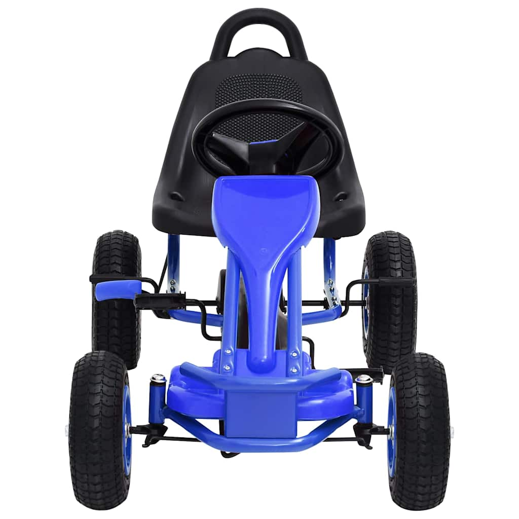 Vidaxl Skelter with pedals and pneumatic tires blue