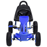 Vidaxl Skelter with pedals and pneumatic tires blue