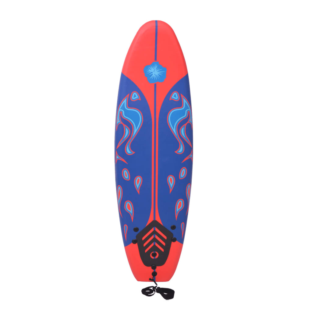 Vidaxl Surfboard 170 cm modrá a červená