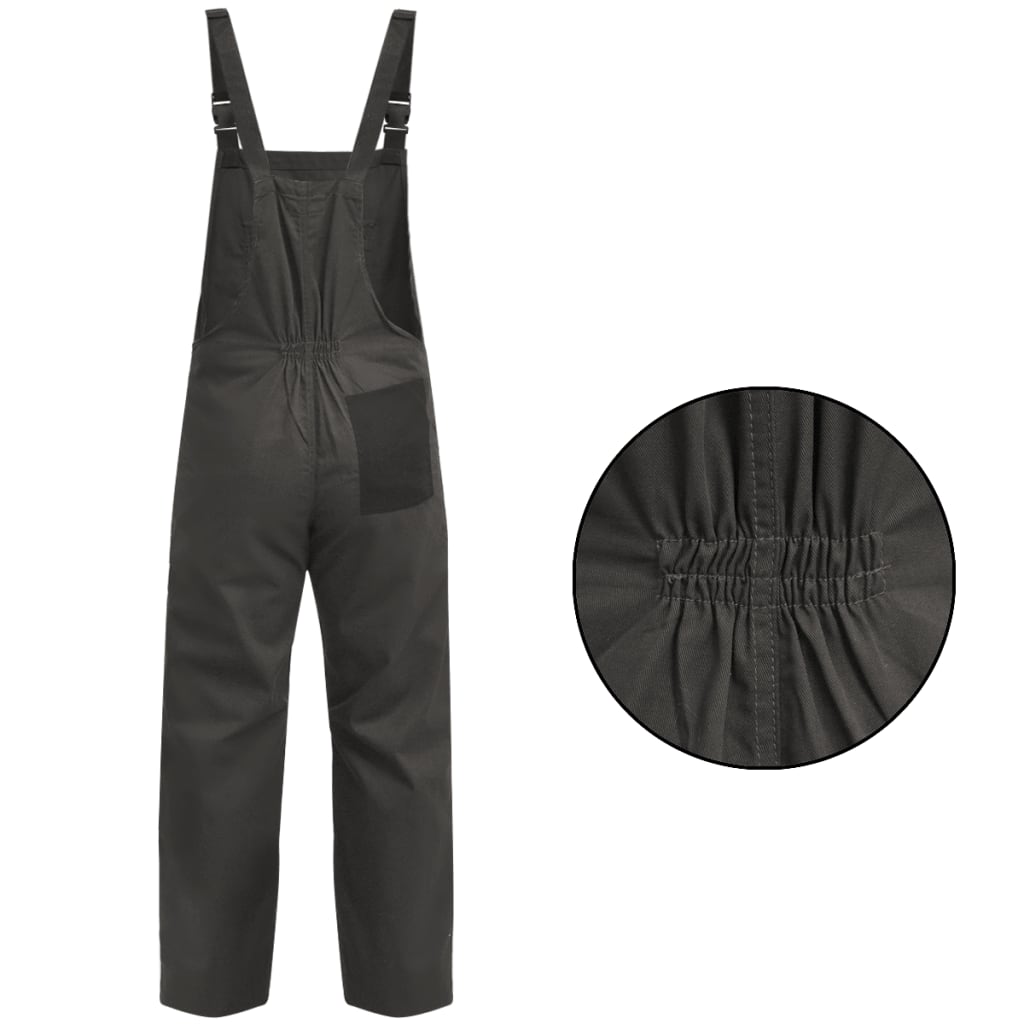 Vidaxl men dungarees rozmiar xxl szary