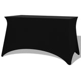 Vidaxl Table cover Stretch Black 120x60.5x74 cm 2 sts