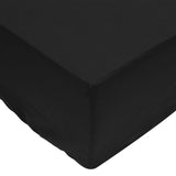 Vidaxl fitted sheet 2 st 180x200 cm cotton black