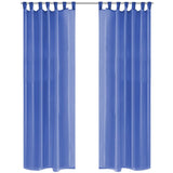 Vidaxl tende Voile 140x225 cm King Blue 2 PCS