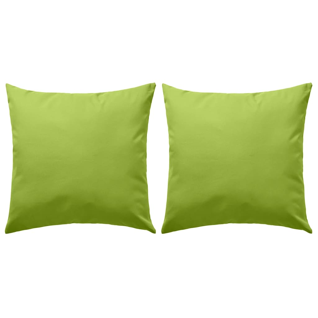 Vidaxl cojines al aire libre 45x45 cm Apple Green 2 PCS