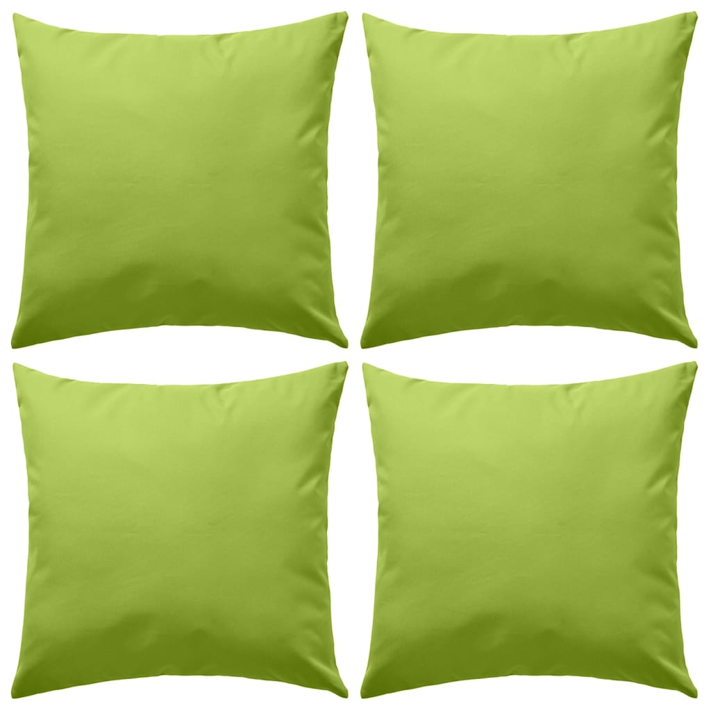 Vidaxl cojines al aire libre 45x45 cm Apple Green 4 PCS