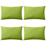 Cojines al aire libre de Vidaxl 60x40 cm Apple Green 4 PCS