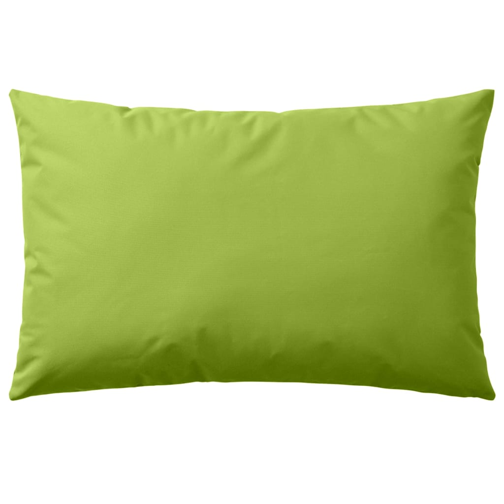 Cojines al aire libre de Vidaxl 60x40 cm Apple Green 4 PCS