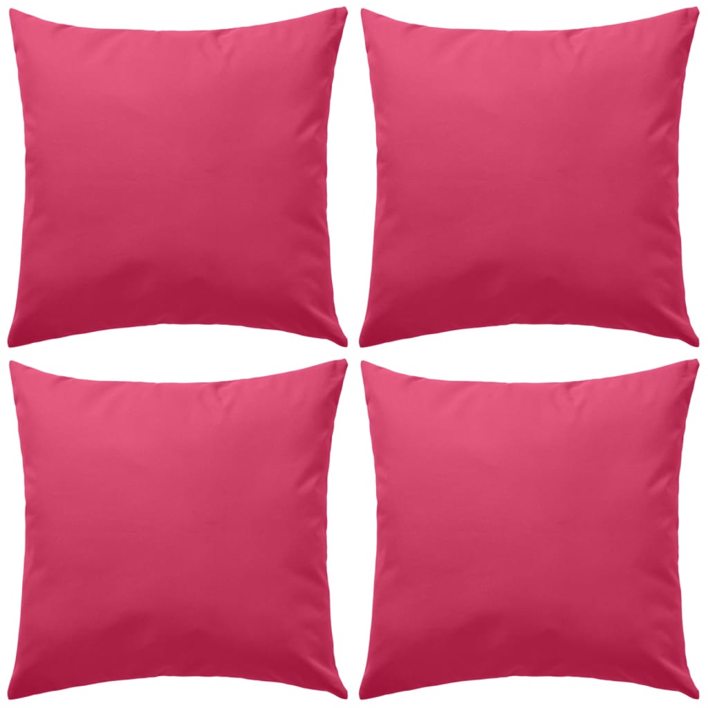 Vidaxl outdoor cushions 45x45 cm pink 4 pcs