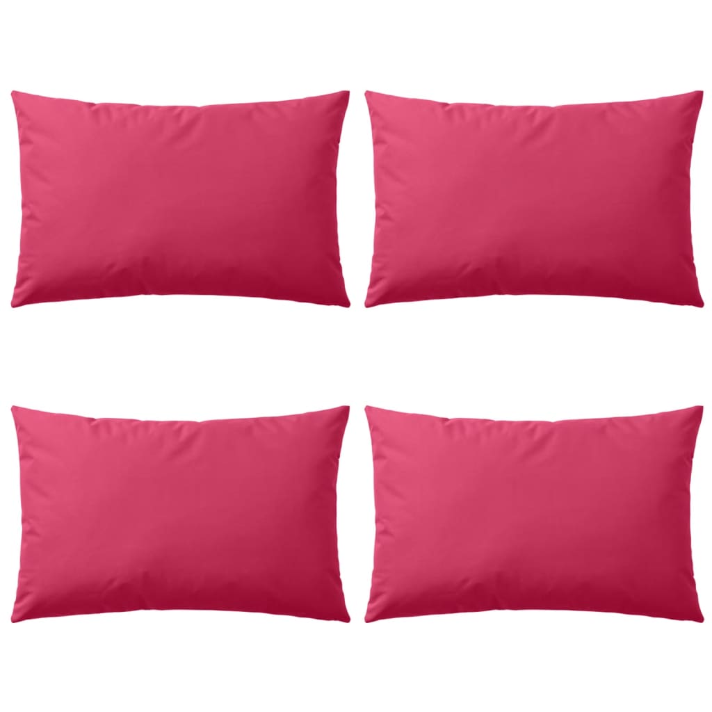 VidaXL Buitenkussens 60x40 cm roze 4 st