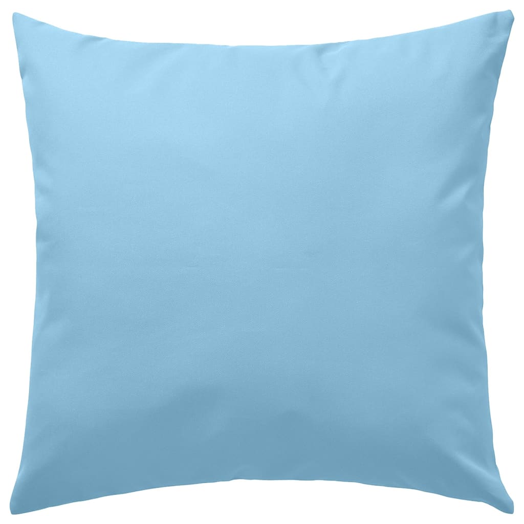 Vidaxl cuscini da esterno 45x45 cm azzurro 2 m