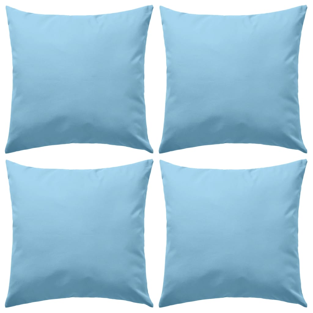 Vidaxl outdoor cushions 45x45 cm light blue 4 pcs