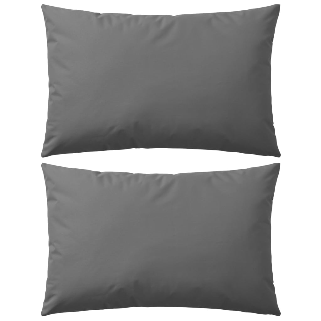 Vidaxl outdoor cushions 60x40 cm gray 2 pcs