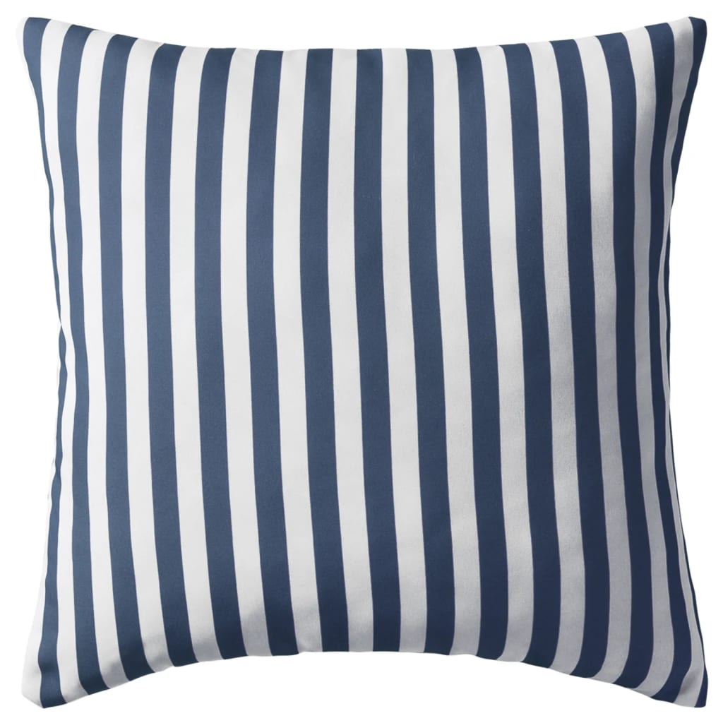 Vidaxl outdoor cushions 45x45 cm striped navy blue 4 pcs