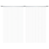 Tende a filo Vidaxl 2 pezzi 100x250 cm bianco